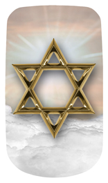 DAROYAL-120-BZ-GD Star of David Bronze-Gold